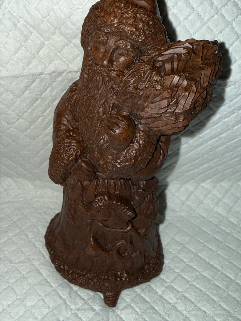 Vintage Red Mill Mfg Santa Claus Father Christmas with Tree Figurine 6"